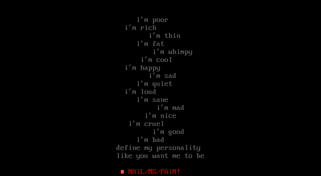 PERS0NALiTY by NAiL/MS/PAiN!